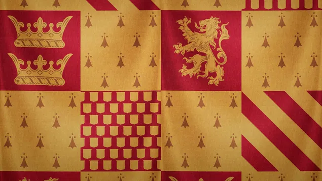 Gryffindor house red and yellow banner