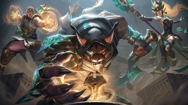「砂の守護者」スプラッシュアート-リーグ・オブ・レジェンド（LOL） 4K 壁紙
