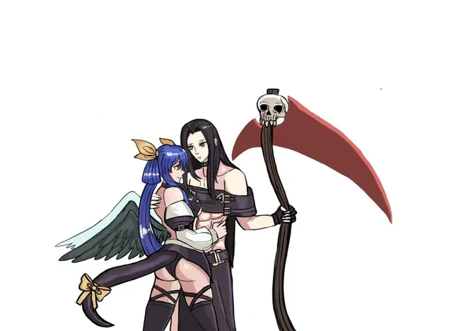 guilty gear x dizzy i testament anime borilacki par preuzmi