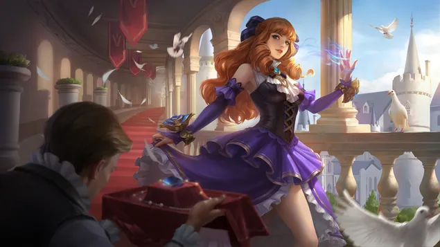 Tapeta Guinevere 'Fleur de Bleau' - Mobile Legends (ML) 4K