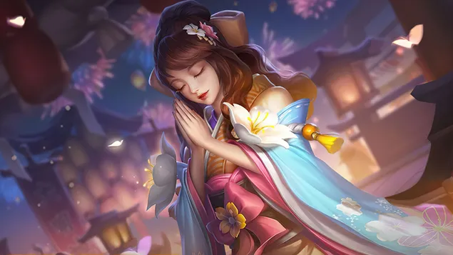 Guinevere 'Sakura' Wishes - Mobile Legends (ML) 4K wallpaper