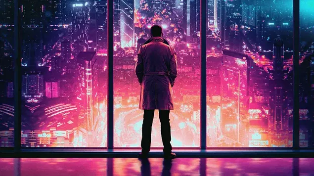 Cara assista sua cidade brilhante 4K papel de parede