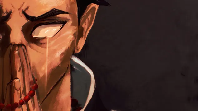 Gyomei Himejima Stone Hashira от анимето на Demon Slayer 4K тапет