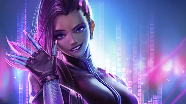 Hacker 'Sombra' - Overwatch (วิดีโอเกม) 4K วอลเปเปอร์