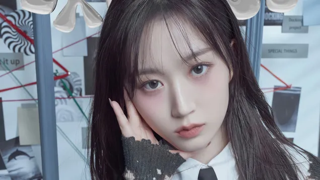 Һаевон из НМИКСКС (Кпоп Банд) | Лове Ме Лике Тһис МВ Сһоот 4K позадина