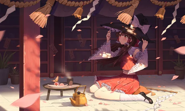 Hakurei Reimu 2K papel de parede