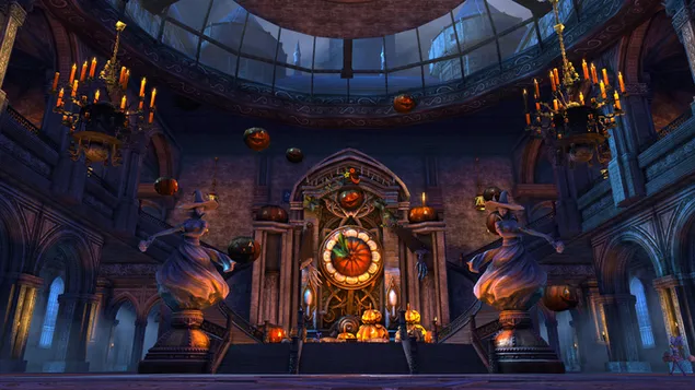 Halloween oltár HD háttérkép