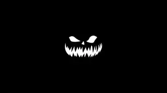 Halloween hitam dan putih 8K kertas dinding