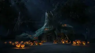 Hình nền Halloween trong đầm lầy HD
