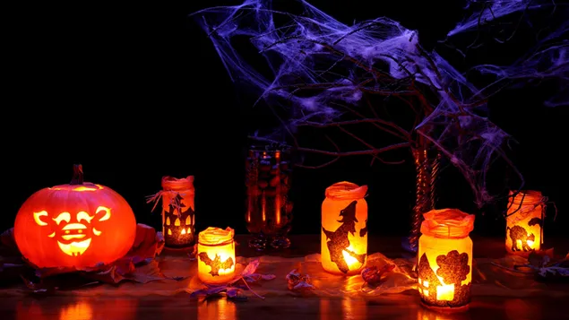 Halloween - Mason jar lights