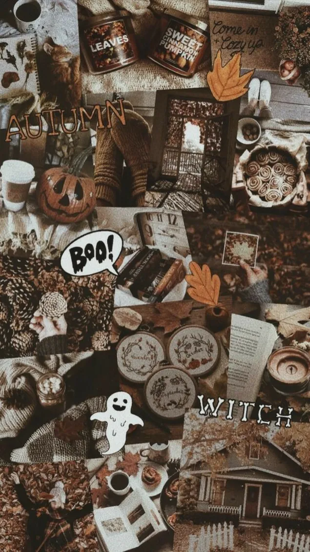 halloween gemengde collage download