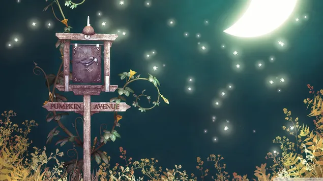 Halloween - bulan 2K kertas dinding