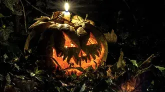 Dovleac de Halloween noaptea HD imagine de fundal