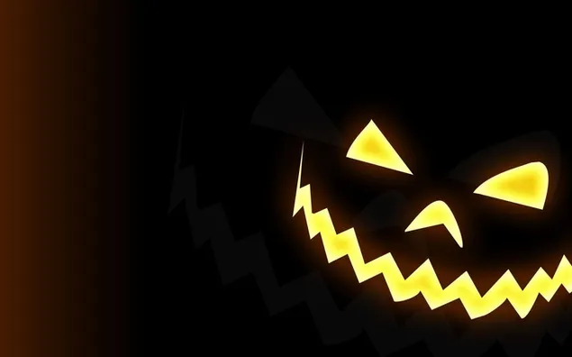 Calabaza de Halloween sobre fondo negro HD fondo de pantalla