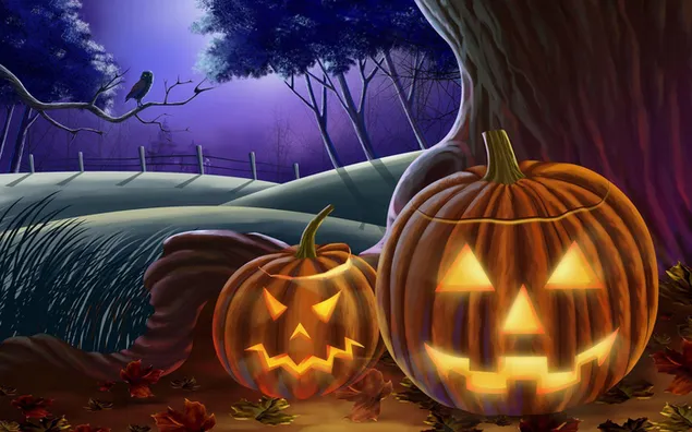 Formas de calabaza de Halloween HD fondo de pantalla