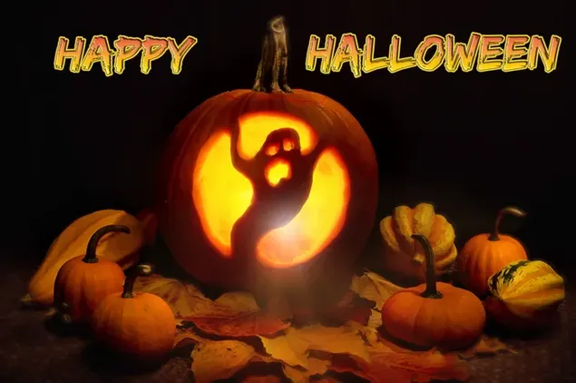 Hình nền Halloween Solemate Jack-o'-lantern 4K