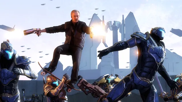Halo 5：Guardians-ケビン・スペイシーが兵士に発砲
