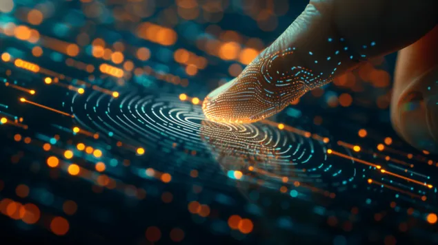 kheri anthropou pou piezei to dakhtulo tou sto ologramma lepse