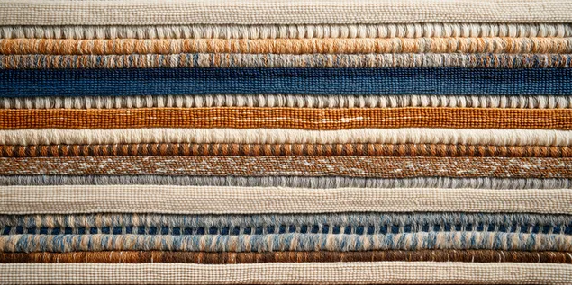 Tekstil tenunan buatan tangan dengan corak berjalur yang pelbagai 2K kertas dinding