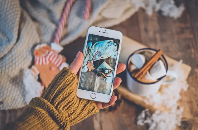 ถ่ายรูปช็อคโกแลคุกกี้ร้อนๆ 4K วอลเปเปอร์