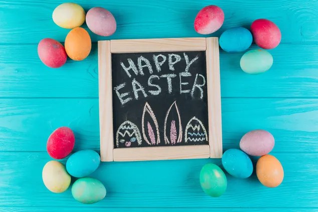 hyvaa paasiaista toivottaa taululle lataa