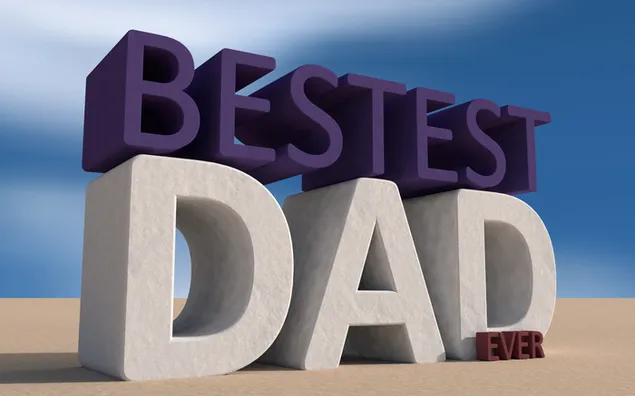 Alles Gute zum Vatertag "bester Papa" 2K Hintergrundbild