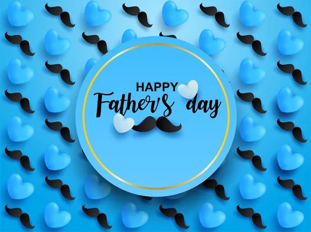Happy Father's day blue design download
