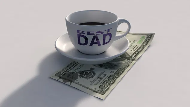 З Днем батька – чашка, тарілка й долари завантажити