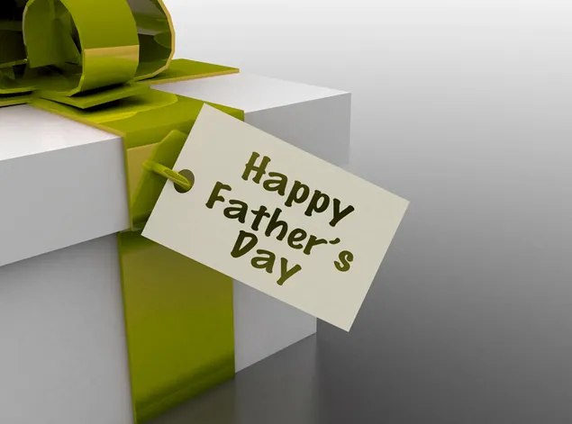 Glückliches Vatertags-Geschenkpaketdesign 4K Hintergrundbild