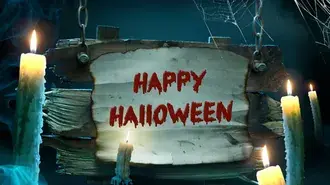 Lumanari de Halloween fericit 4K imagine de fundal