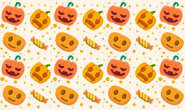 Happy halloween cartoon pattern HD wallpaper