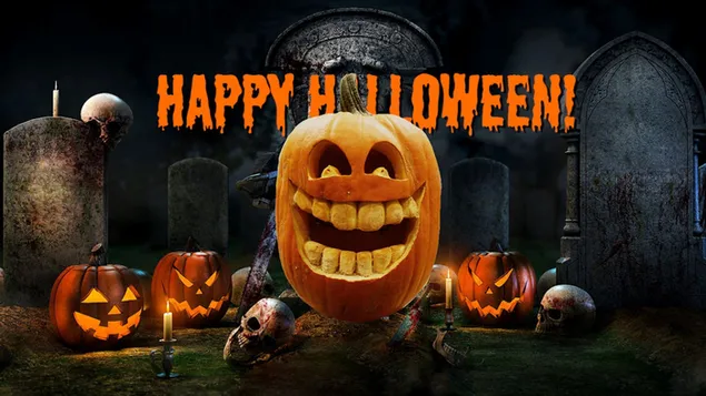 해피 할로윈! 호박 HD 배경화면