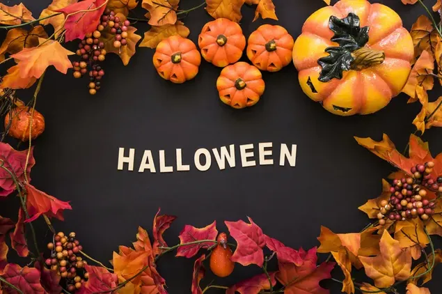 かぼちゃでハッピーハロウィン 4K 壁紙