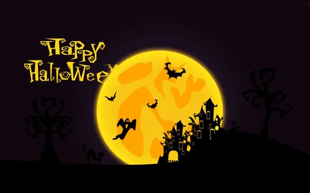Halloween vui vẻ: Trăng vàng tải xuống