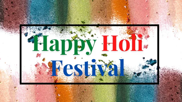 Glad Holi Festival af farver 4K tapet