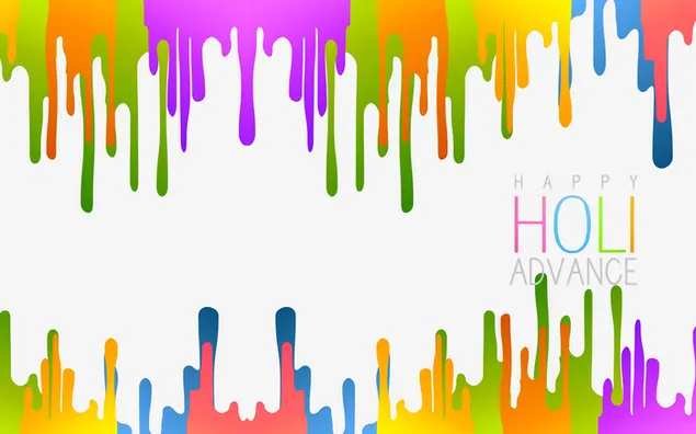 Happy Holi in advance 2K wallpaper