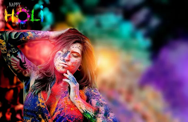 happy holi : intoxication of holi colour  download