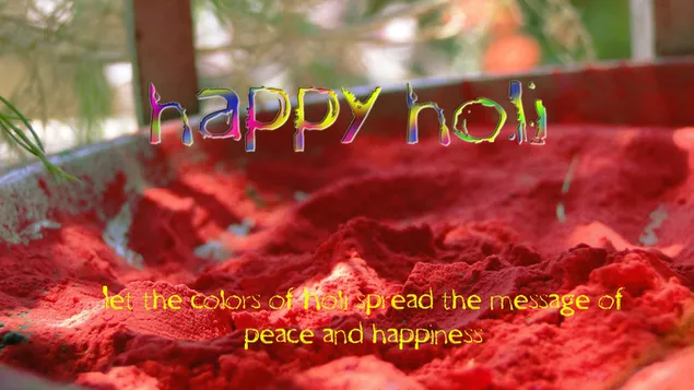 Happy Holi [Let the colours of Holi spread the message of peace & happiness  HD wallpaper