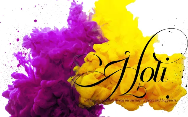 Happy Holi : Let the colours of Holi spread the peace & happiness  HD wallpaper