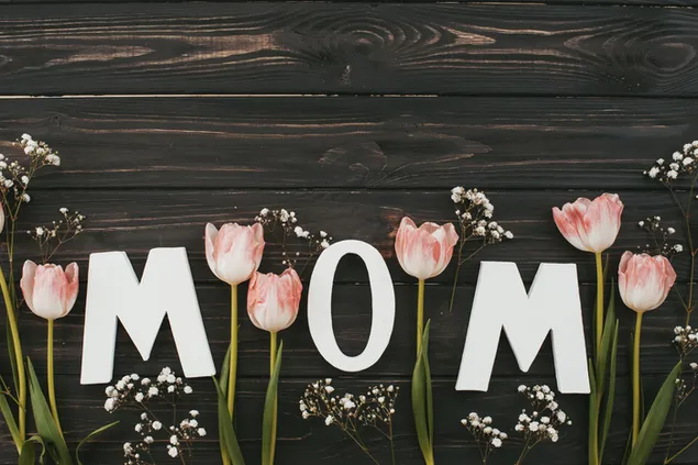 Glücklicher Muttertag - Dekoration 4K Hintergrundbild
