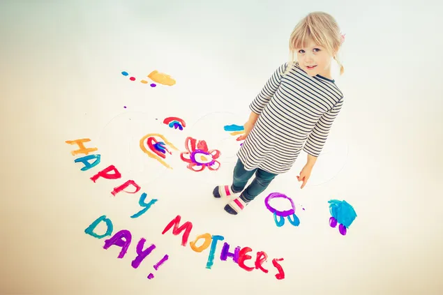 Alles Gute zum Muttertag, Kinder 2K Hintergrundbild