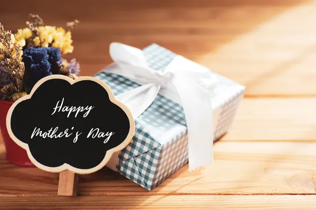 Happy Mother's Day Note Geschenkbox und Eimer herunterladen