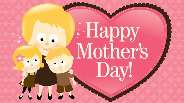Happy Mother's Day Note İn Heart