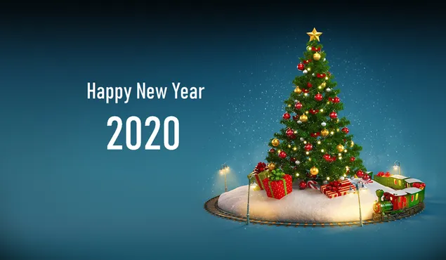 Voorspoedige nuwe jaar 2020 aflaai