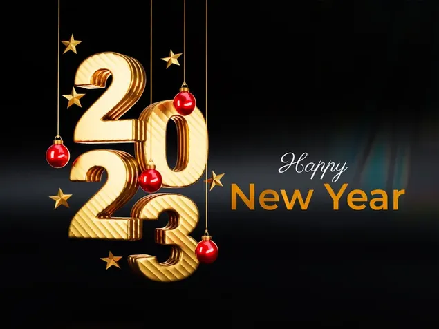 Frohes neues Jahr 2023 Neujahrsfeier