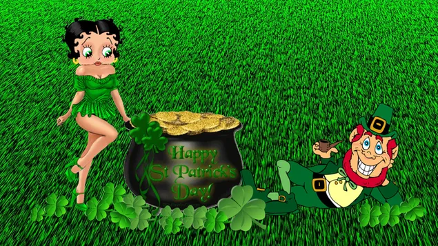 Happy Saint Patrick's Day Anime-Design herunterladen