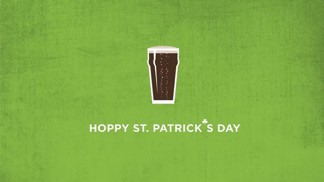 Selamat Hari St. Patrick dengan minuman soda minimalis