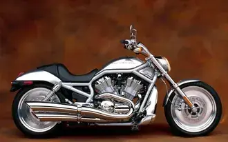 Tapeta Stříbrný chopper Harley Davidson HD