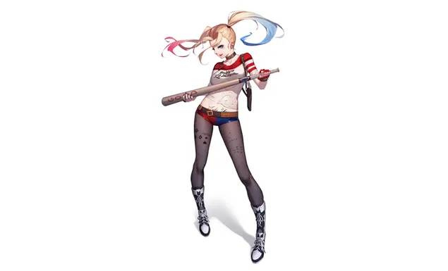 Harley Quinn (Anime Fanart) 4K Tapeten