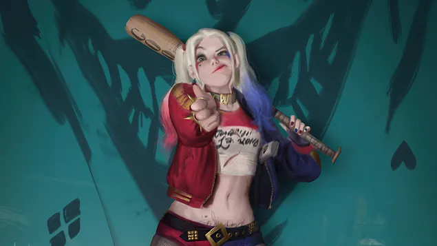 Harley Quinn Bang Pose 4K wallpaper
